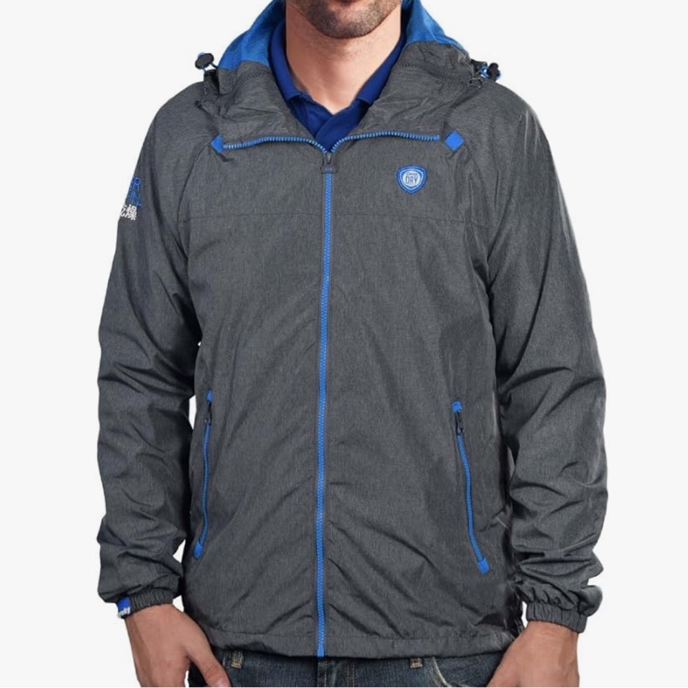 Superdry Men’s Dual Zip Through Cagoule Hooded Windbreaker